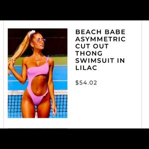 Oh Polly Pink One Piece Bathing suit